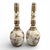 Tall Japanese Satsuma Vases with Moriage and Gold Pointillé, Set of 2 For Sale - Image 3 of 18