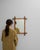 This mirror makes its impression through faux bamboo wood frame, natural brown, smaller. Dating to 19th Century and...