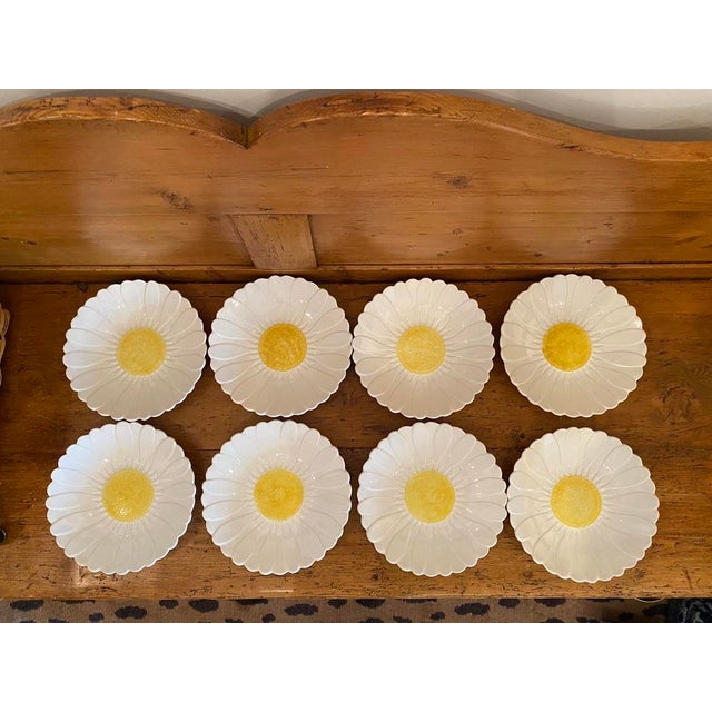Vintage Gien Daisy Plates, Set of 8 Chairish