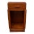 Art Decor Style Mahogany Burled Wood Open Space Bedside Table or Side Cabinet. For Sale