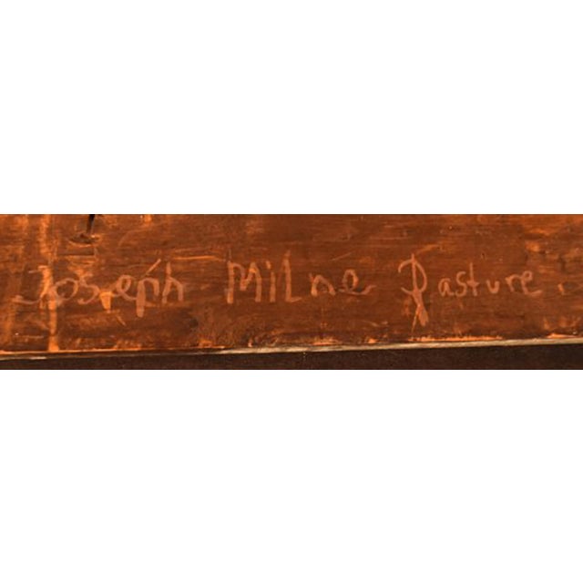 English Landscape with Grazing Cows by Joseph Milne For Sale - Image 9 of 10