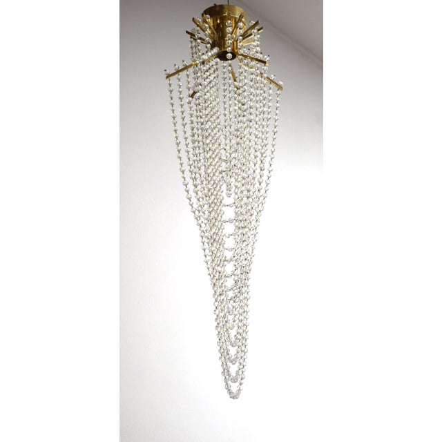 Cascade Swarovski Crystal Lamp, 1970s For Sale - Image 3 of 6