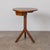 Beautiful wood pedestal table from France, 1950s. Circular wood top with drawer on carved stem on a tripod base. Original...