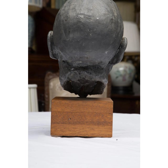 Mid 20th Century Lead Bust of a Gentleman For Sale - Image 4 of 6