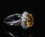 Late 20th Century Gia Yellow Sapphire & 0.48ct Diamond Platinum Ring 7.5g Size 6 For Sale - Image 12 of 18