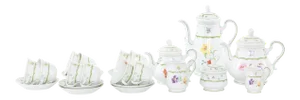 German Porcelain Tea / Coffee Service for Ten
