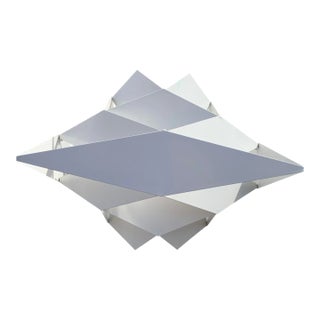 1960s Danish Preben Dahl Symfoni Scandinavian Geometry, Enameled Steel Hanging Lamp For Sale