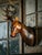 This is a handcrafted deer head wall mount sculpture, made from materials such as wood, leather, or paper mache. The...