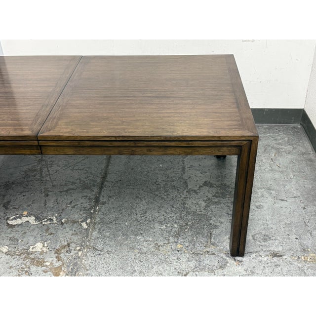 Crate & Barrel Maria Yee BambooTimbre Extension Dining Table For Sale - Image 11 of 12