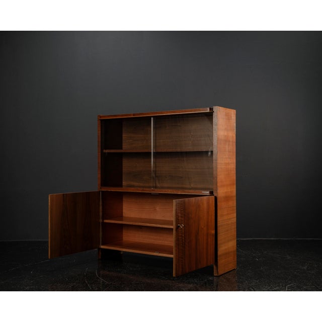Maroon Art Deco Cabinet in Mahogany by Bruno Paul for Veb Deutsche Werkstätten Hellerau, 1930s For Sale - Image 8 of 18