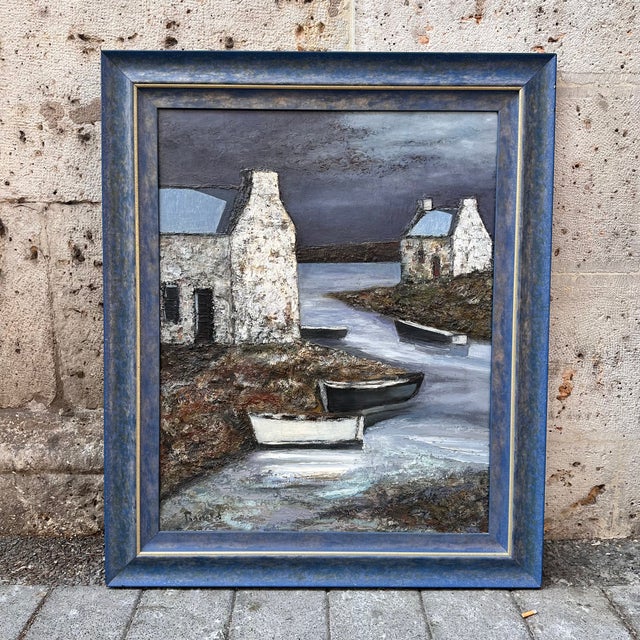 “Evening in Brittany,” Ronald, after Georges Laporte, 20th century – France Technique: Oil on canvas Title of the work:...