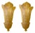 Gold Leaf Murano Sconces by Barovier and Toso, Italy, 1980s, Set of 2 For Sale