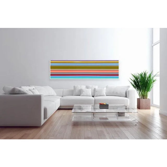 Modern William Finlayson Jr. Original Acrylic Painting Titled: "HECF005-WLF2020" 24.75 x 84 2020 For Sale - Image 3 of 11