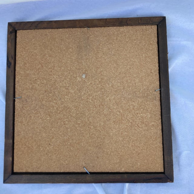 Stone Native American Style Still Life Sand Art, Framed For Sale - Image 7 of 11