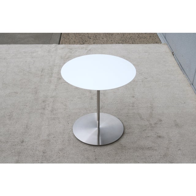 Minimalist Jephson Robb for Bernhardt Design Quiet Round Occasional Side Table For Sale - Image 9 of 18