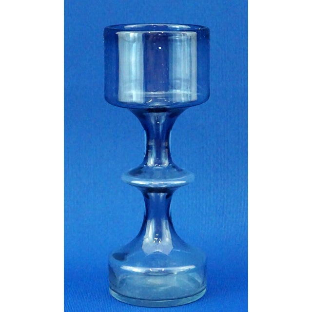 Vintage Finnish Blown Glass Vase by Nuutajarvi Notsjo, 1969 For Sale - Image 6 of 14