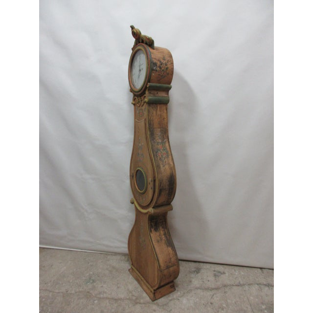 Brown Mora Clock Swedish Fryksdhal Style For Sale - Image 8 of 11