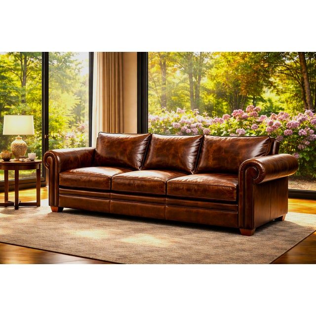 The Concordia Rolled Arm Sofa is a great design for any interior concept. Produced from a solid alder wood frame and...