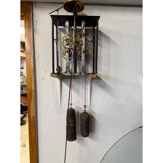 A Late 19th Century Morbier Works for a Tall Case Clock From Boivin at Chateauroux. For Sale - Image 11 of 13