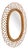 Vintage Wall Mirror with Rattan Frame, 1950s For Sale