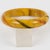 Bakelite Bracelet Bangle Banana Brown with Carving For Sale In Atlanta - Image 6 of 7