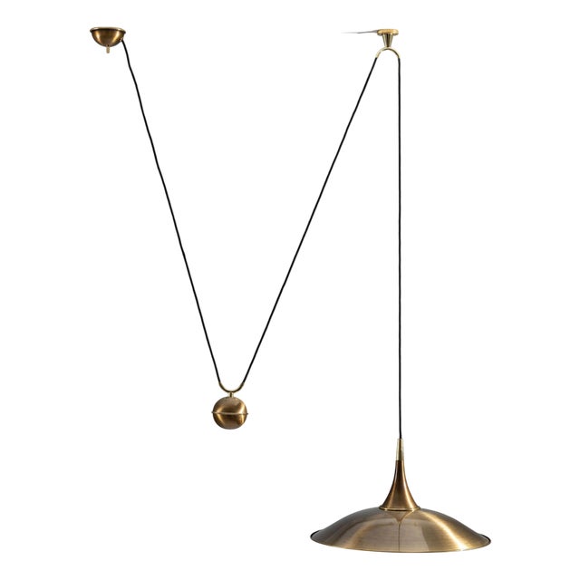 Onos 55 Counterbalance Pendant Lamp by Florian Schulz, 1970 For Sale