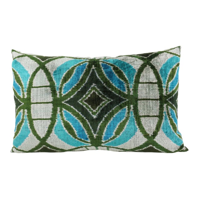 Helena Silk Velvet Lumbar Pillow For Sale