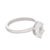 Vintage Gia 1.51 Carat Diamond Platinum Engagement Ring, Size 5 For Sale - Image 4 of 6