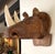 Large Hand Carved Wood Rhinoceros Head Wall Hanging For Sale - Image 4 of 8