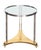 French Modern Round Occasional Table of Brushed Chrome and Brass - Maison Jansen For Sale In Austin - Image 6 of 11