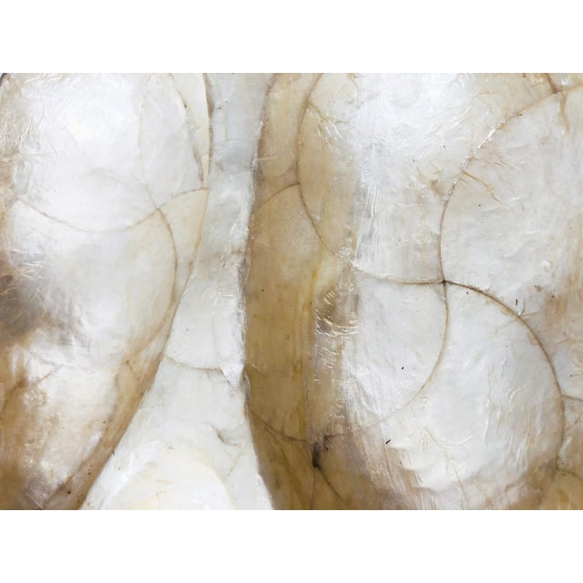 Vintage Divided Capiz Shell Leaf Tray For Sale In San Francisco - Image 6 of 9