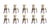 Silhouette Dining Chairs in Chenille Fabric by InsidherLand, Set of 10 For Sale - Image 13 of 13