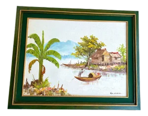 1960's Original Richard Valdez Oil on Canvas