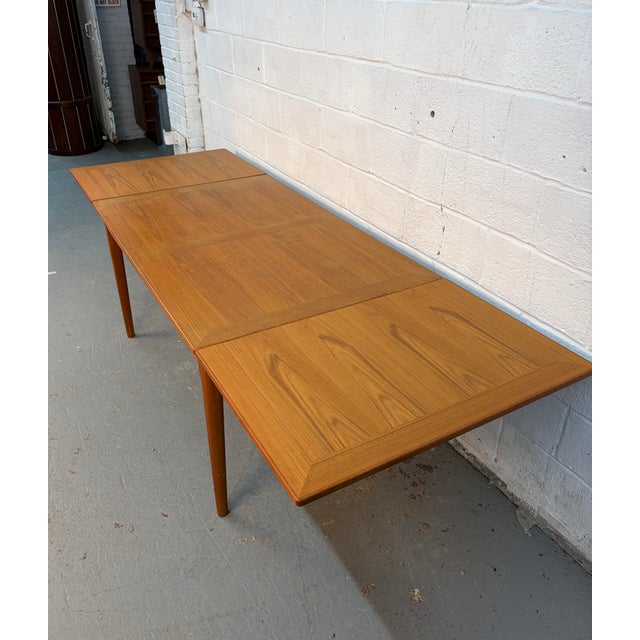 Mid-Century Danish Draw-Leaf Teak Dining Table by Skovby Mobelfabrik For Sale - Image 14 of 18