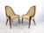 This stunning pair of Mid-Century Gondola chairs by Harvey Probber makes an elegant statement in any setting. Comfortable...