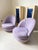 Fabulous and iconic at this point, a tagged Milo Baughman neo-art-deco design that’s highly comfortable and they swivel....
