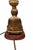 1950s Japanese Buddha Table Lamp With Offering Bowl, Original Parchment Shade & Leviton Switch For Sale - Image 10 of 14