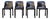 Selene Chairs by Vico Magistretti for Artemide, 1960s, Set of 4 For Sale