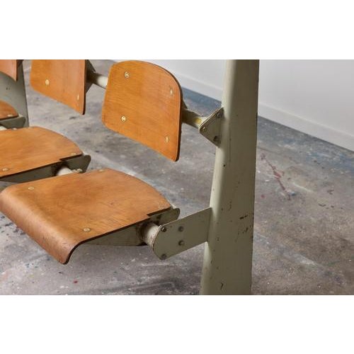 Wood Amphitheatre Bench by Jean Prouvé, 1950 For Sale - Image 7 of 12