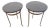 Vintage Bronze Tone & Marbleized Side Tables - A Pair For Sale