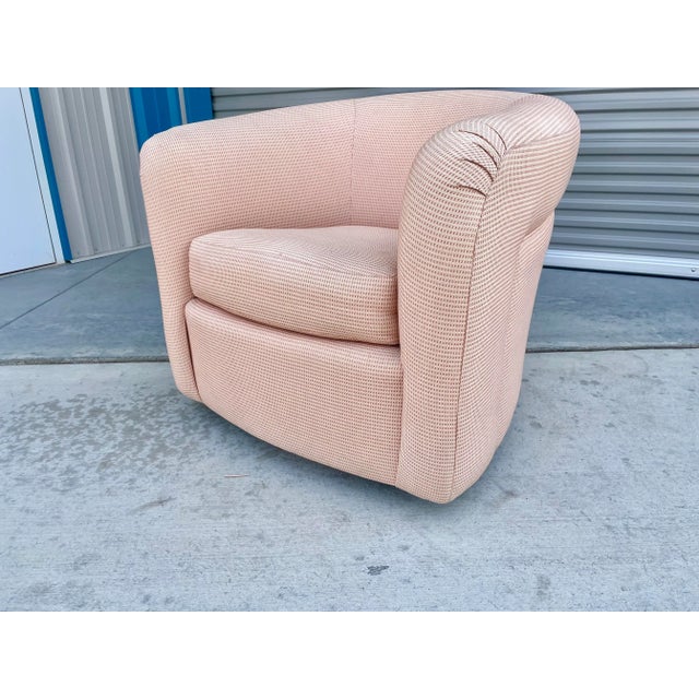 1960s Mid Century Swivel Lounge Chairs - Set of 2 For Sale - Image 9 of 13