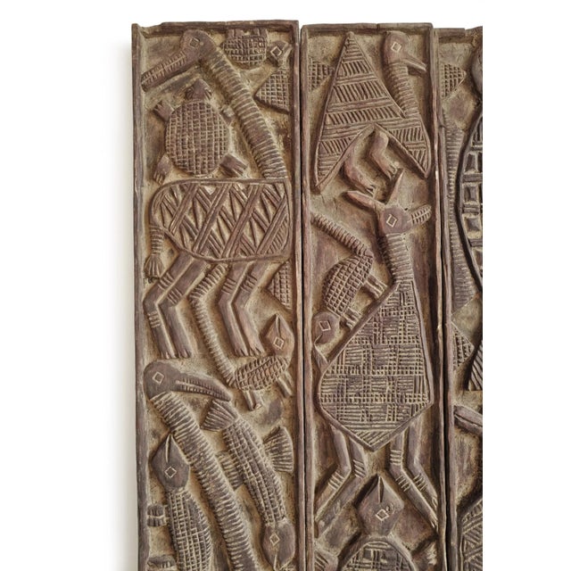 Tribal Vintage Nupe Door Panel For Sale - Image 3 of 8