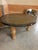Hammered Brass Top table 5’ wide 3’ tall. Wooden legs. Heavy piece. No make or model or vendor known, but it did have the...