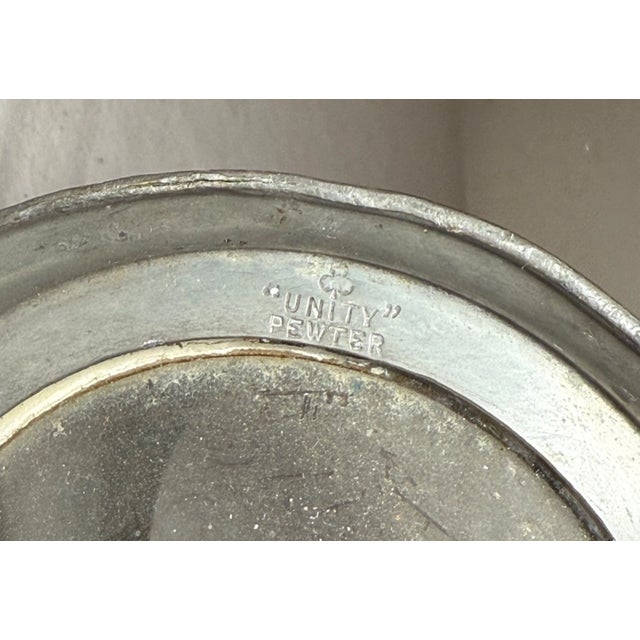 Gray Antique 1929 Gymkhana Running Bogey Pewter Glass Trophy Award Mug Cup For Sale - Image 8 of 9