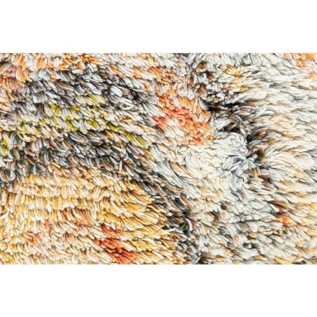 Peach Finnish Rya Rug by Terttu Tomero Doris Leslie Blau Collection For Sale - Image 8 of 9
