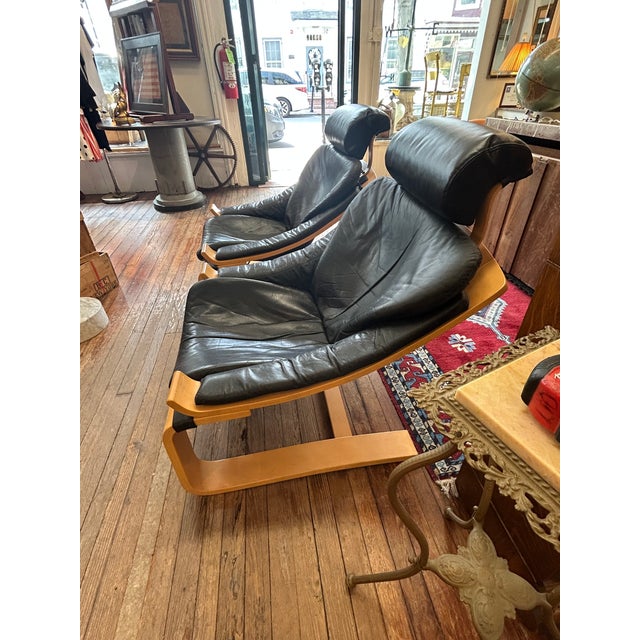 Mid-Century Modern Swedish Designer Midcentury Modern Lounge Chairs by Fribytter - A Pair For Sale - Image 3 of 13