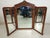 Antique Walnut Triptych Mirror For Sale - Image 15 of 15