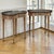 A modern take on a timeless classic, this elegant pair of Louis XVI style side tables beautifully blends the clean, fresh...