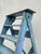 Wood French Blue Painted Step Ladder, 1940s For Sale - Image 7 of 18
