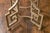 Midcentury French Silver Leaf Iron Table with Glass Top and Greek Key Motifs For Sale - Image 4 of 12